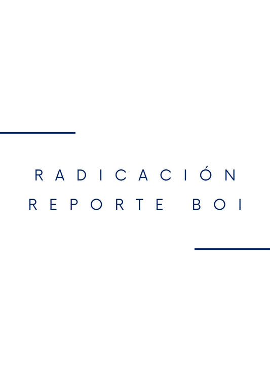 Radicacion Reporte BOI