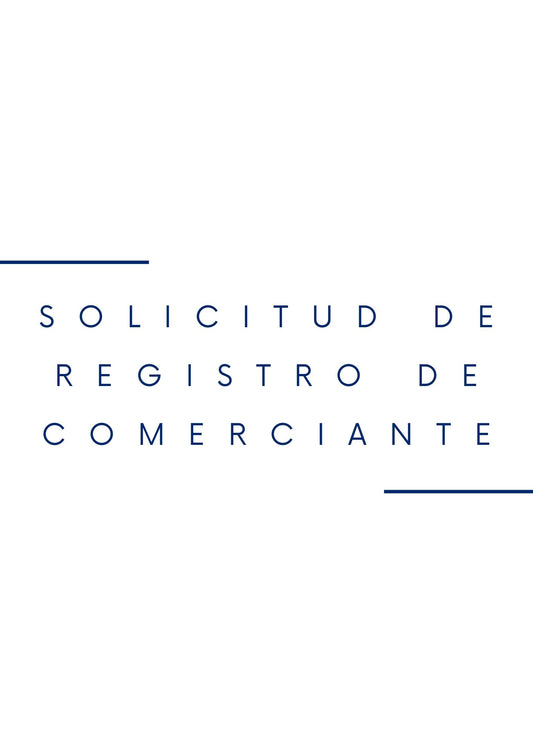 Solicitud Registro de Comerciante