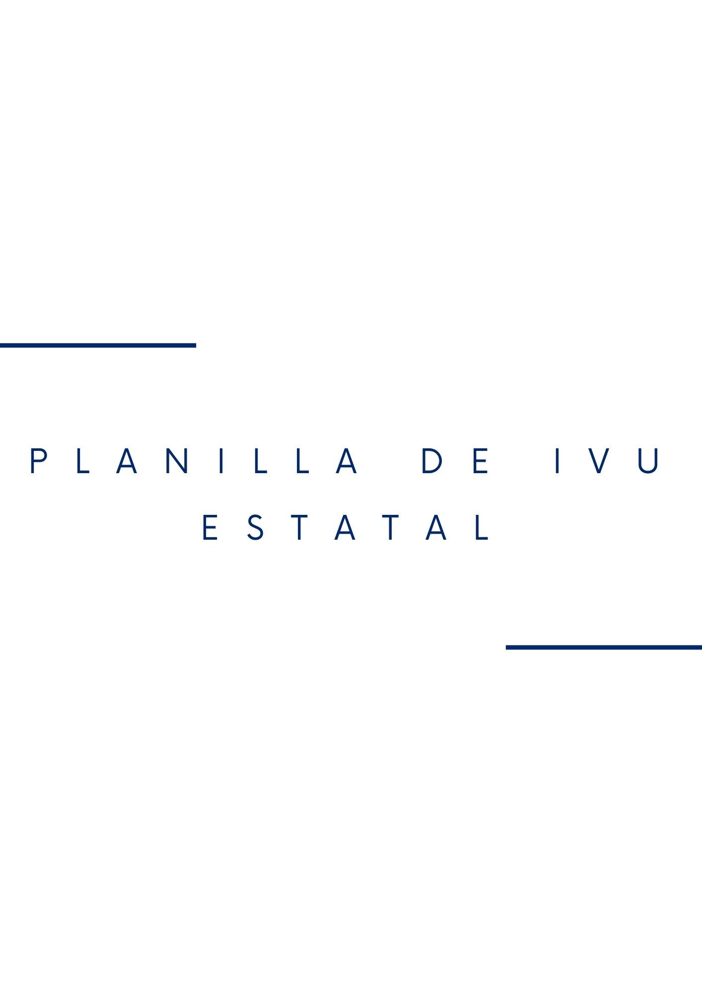 Planilla de IVU Estatal