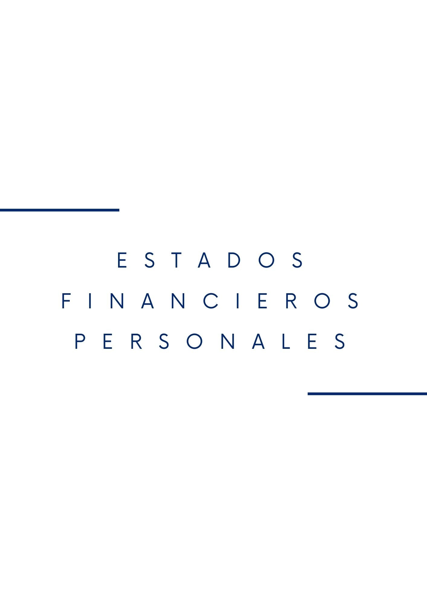 Estados Financieros - Personales