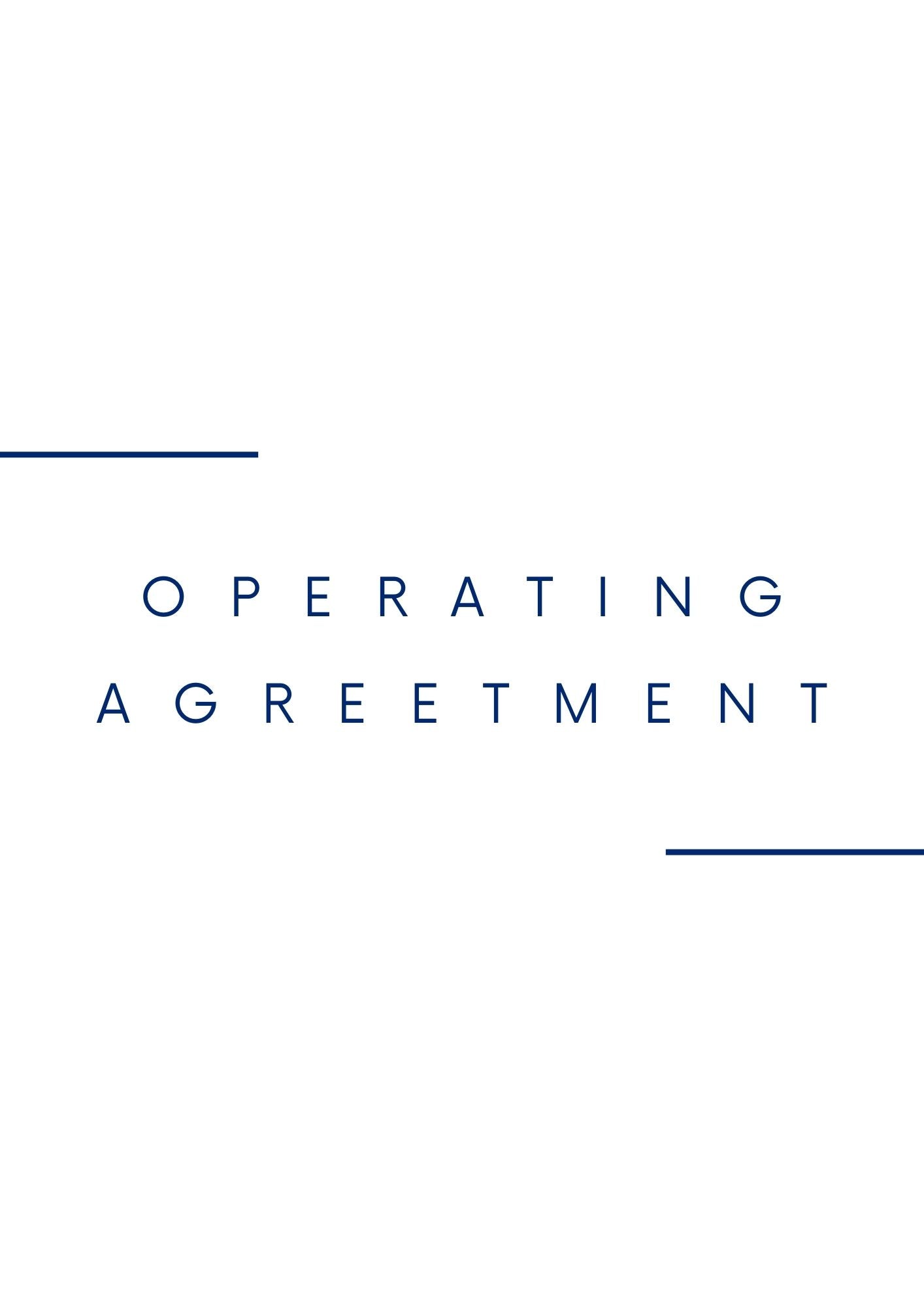 Operating Agreetment