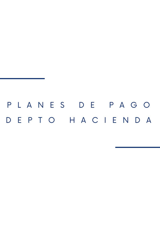 Planes de Pago Depto Hacienda- Online