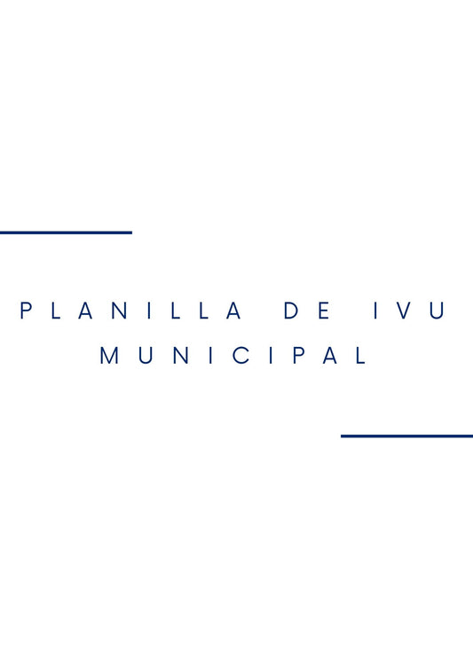 Planilla de IVU Municipal