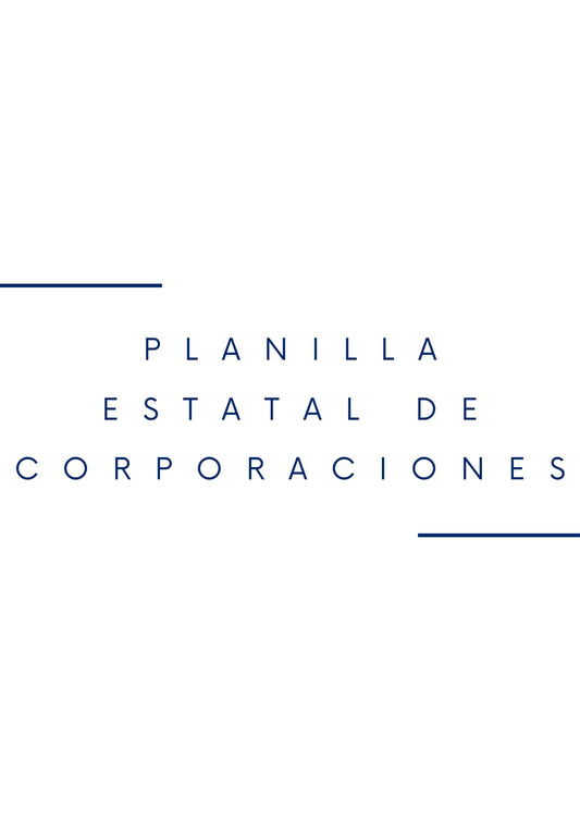 Planilla Estatal de Corporaciones