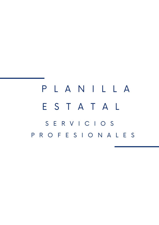 Planilla Estatal- Servicios Profesionales